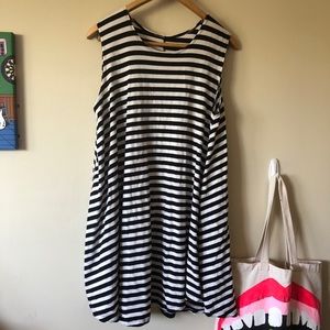 Brandy Melville Black & White Striped Tunic